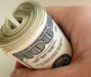 holding cash